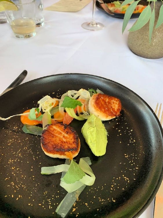seared scallops at society 1854 for special events dining in omaha