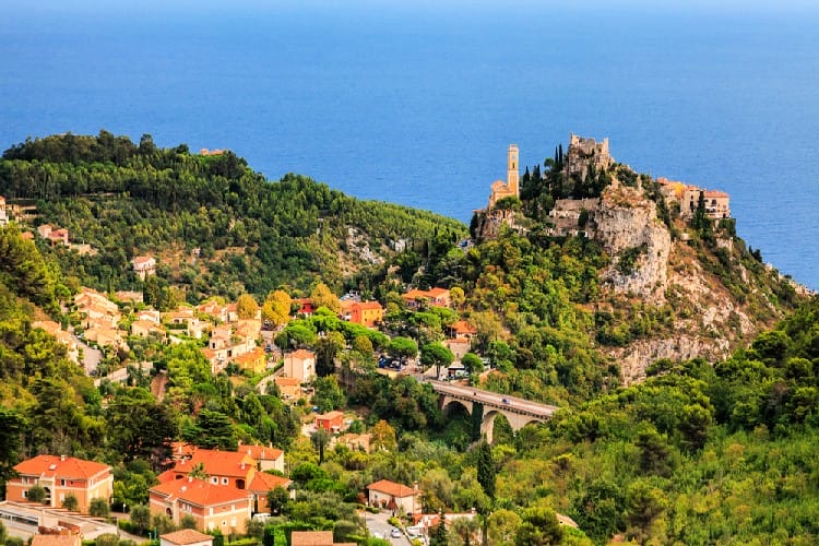 a view of Eze in France