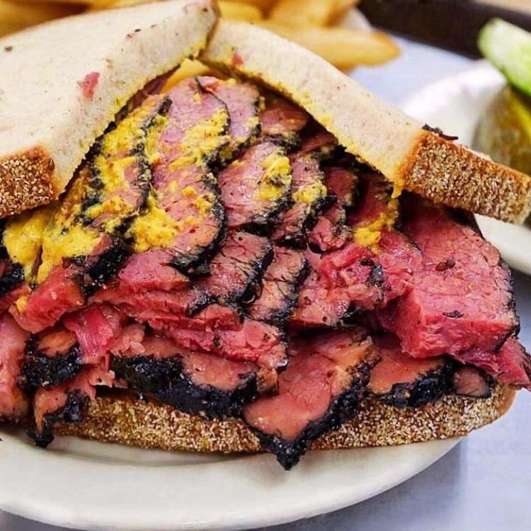 Katz's Deli pastrami sandwich