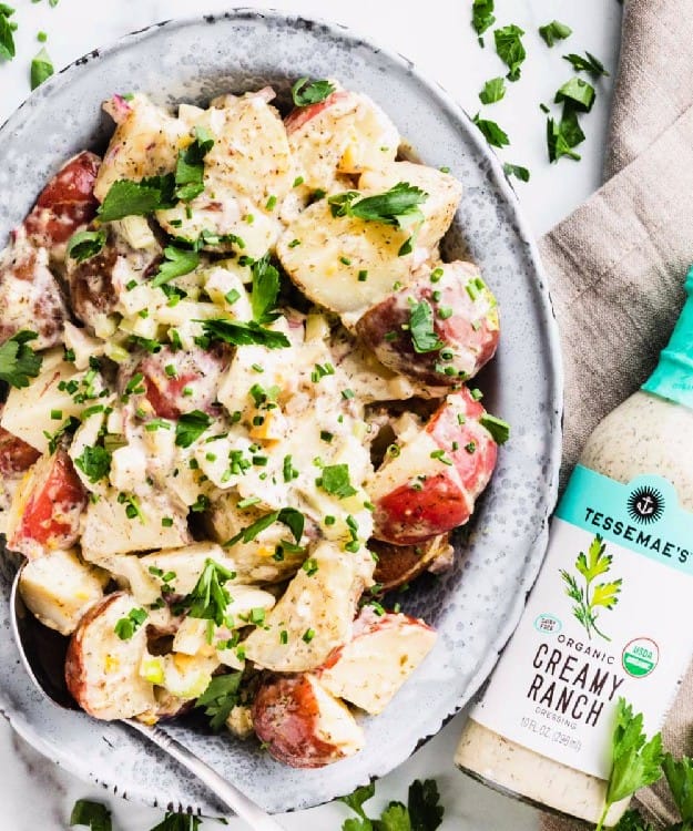 tessemae's dressing on potato salad 