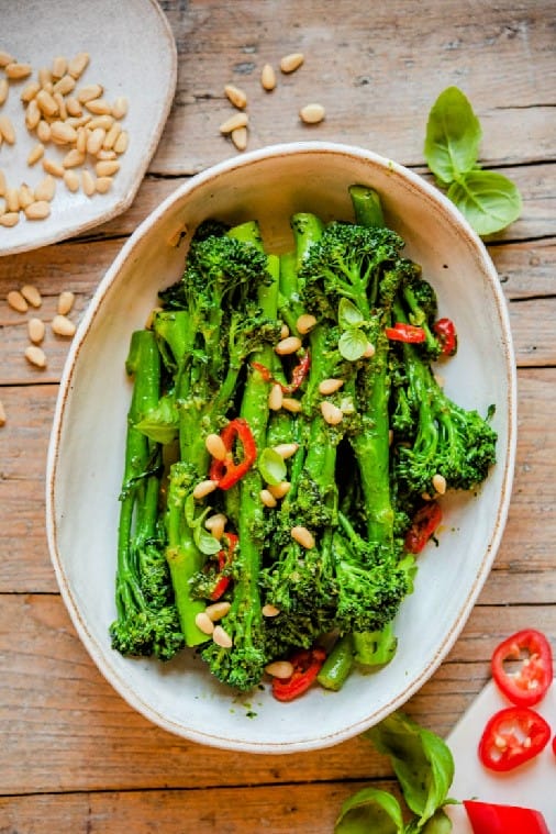 veggie side dish recipes like sautéed broccolini