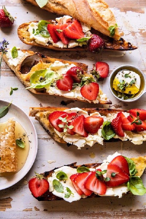 strawberry crostini from must order cookbooks