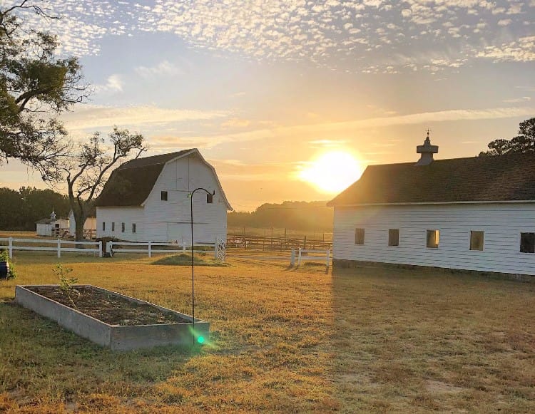 sugar water manor at sunrise