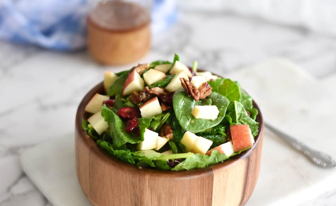 apple pecan salad is a fall side dish recipes