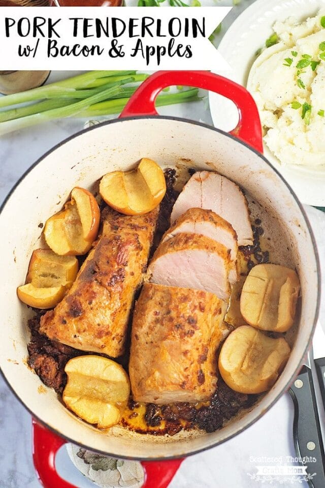 pork tenderloin with bacon and apples