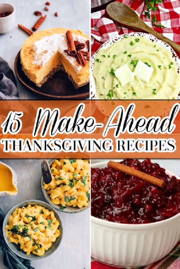 make-ahead Thanksgiving recipes