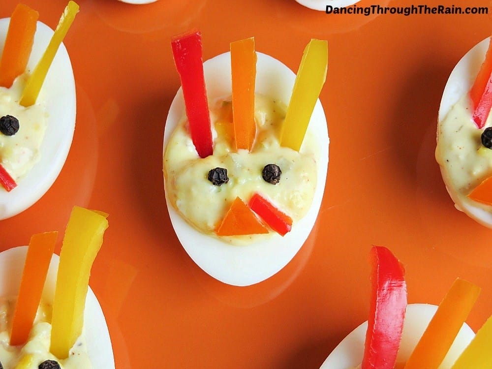 deviled eggs are one of the good make-ahead thanksgiving recipes