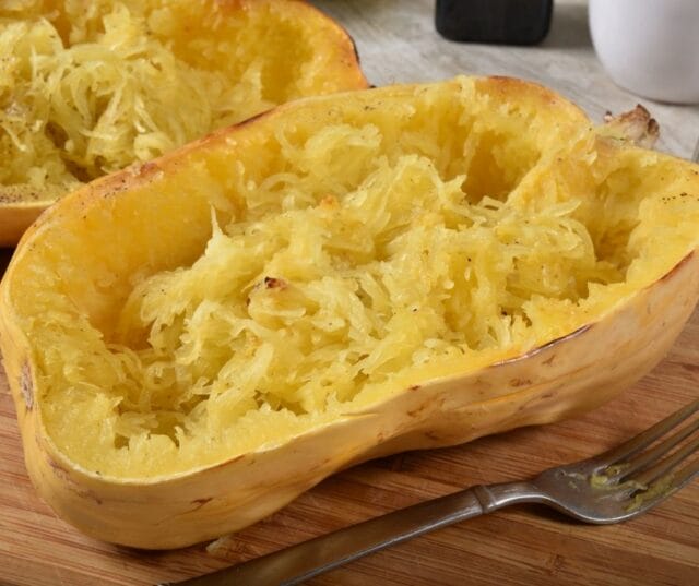 cooked spaghetti squash