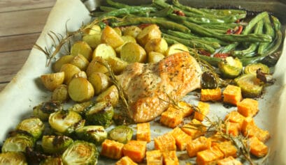 sheet pan recipes like this turkey dinner