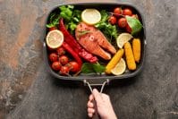salmon one skillet meal