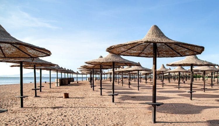 a deserted beach during a covid getaway