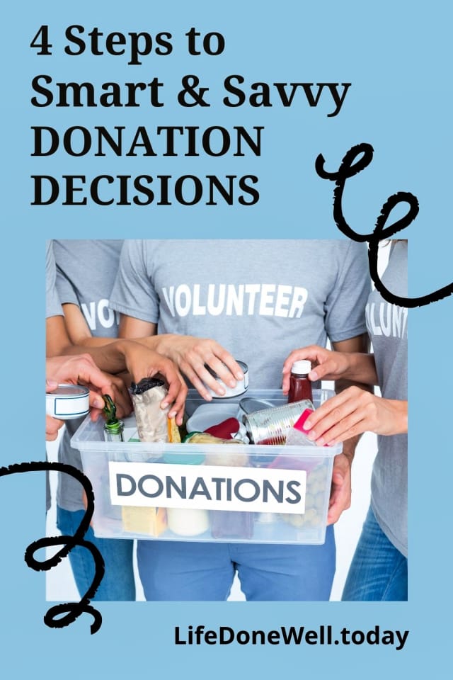 savvy donation decisions