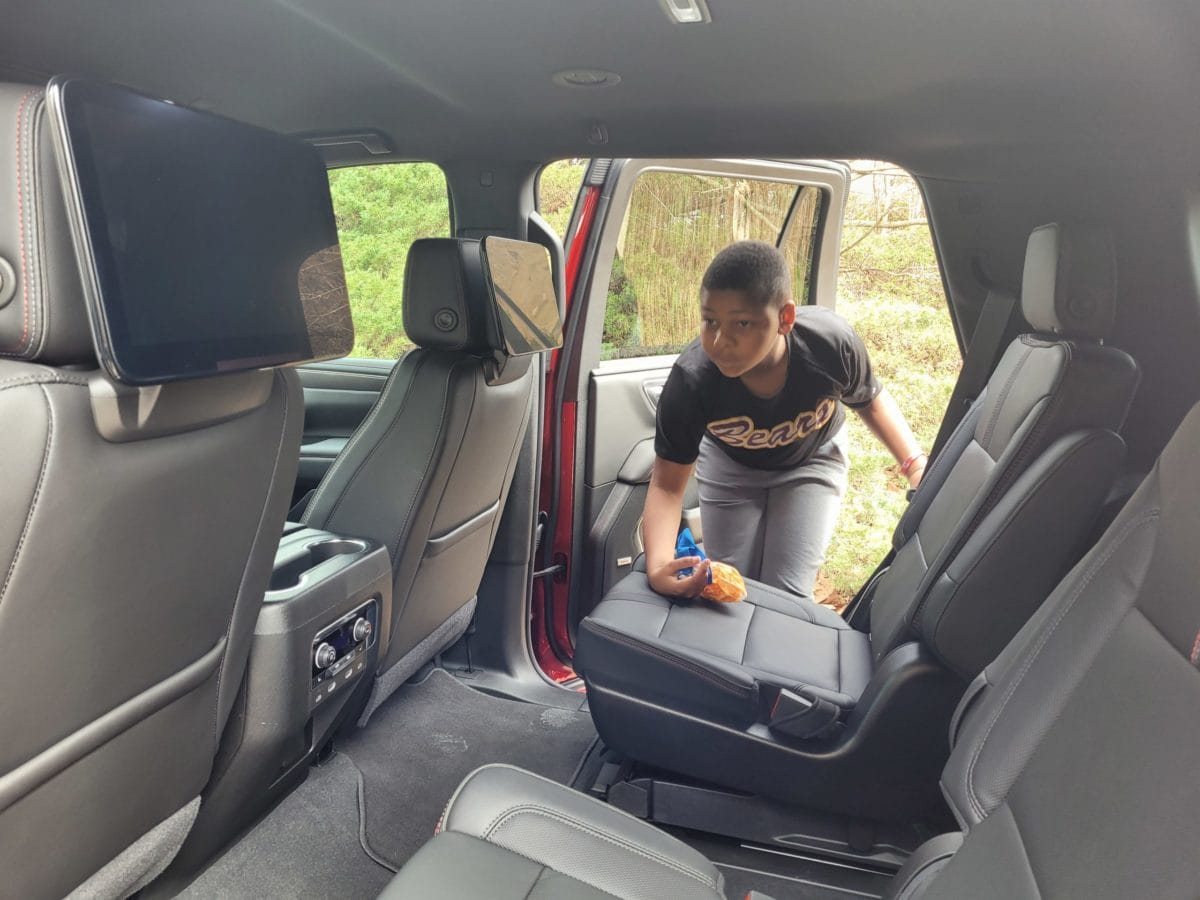 The 2021 Chevy Tahoe is super easy to get in and out!