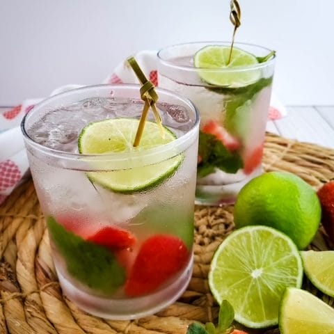 strawberry mint mojito