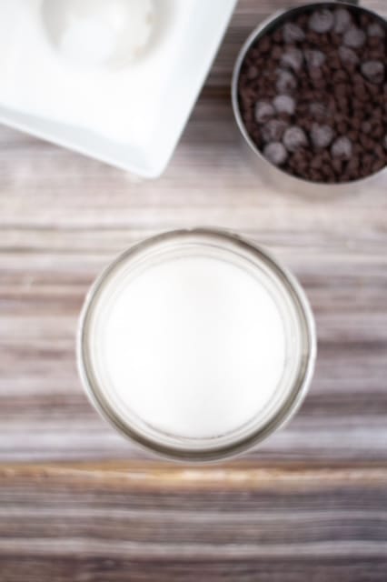 chocolate chip cookies in a jar