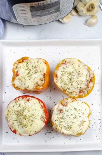 This stuffed peppers recipe is easy and delicious.