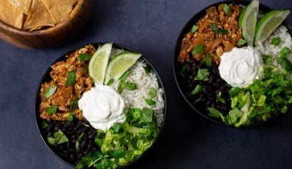 spicy chicken burrito bowls