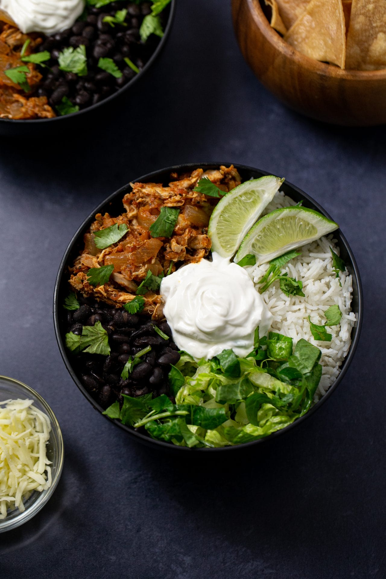 spicy chicken burrito bowls