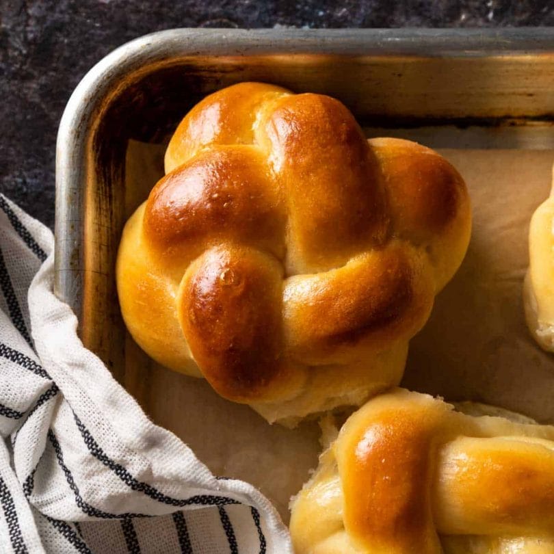 Challah is not just for Hannukah. It is always a nice addition.