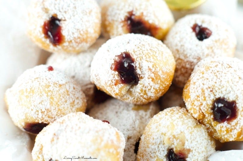 Try this quick jelly donut recipe. It is one of my favorite Hannukah recipes.