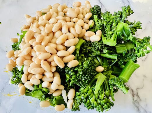 White Bean and Broccolini Salad can be a side dish or vegetarian main dish.